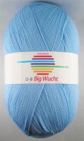 Wolle Big Wucht mittelblau 100% Polyacryl 400g 1200m...