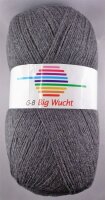 Wolle Big Wucht mittelgrau 100% Polyacryl 400g 1200m Farbe 1453