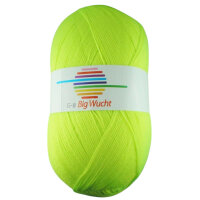 Wolle Big Wucht neongelb 100% Polyacryl 400g 1200m Farbe...