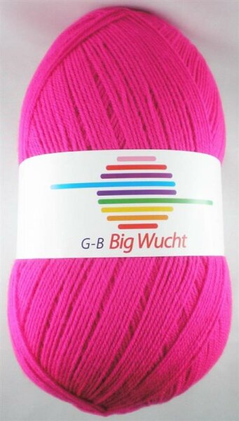 Wolle Big Wucht neonpink 100% Polyacryl 400g 1200m Farbe 1330