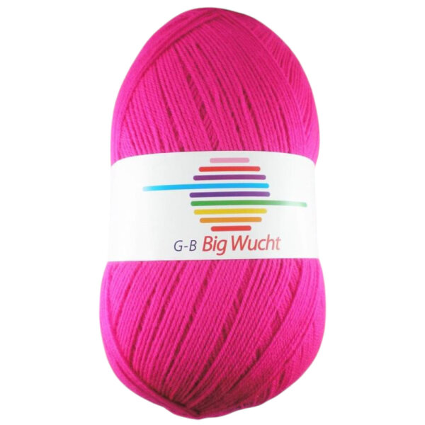 Wolle Big Wucht neonpink Farbe 1330