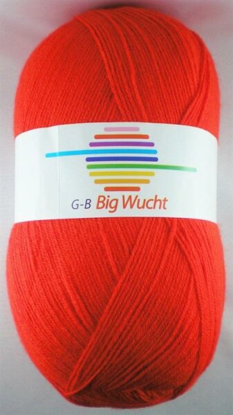 Wolle Big Wucht rot 100% Polyacryl 400g 1200m Farbe 1030