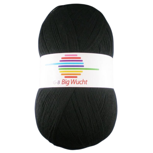 Wolle Big Wucht schwarz Farbe 1050