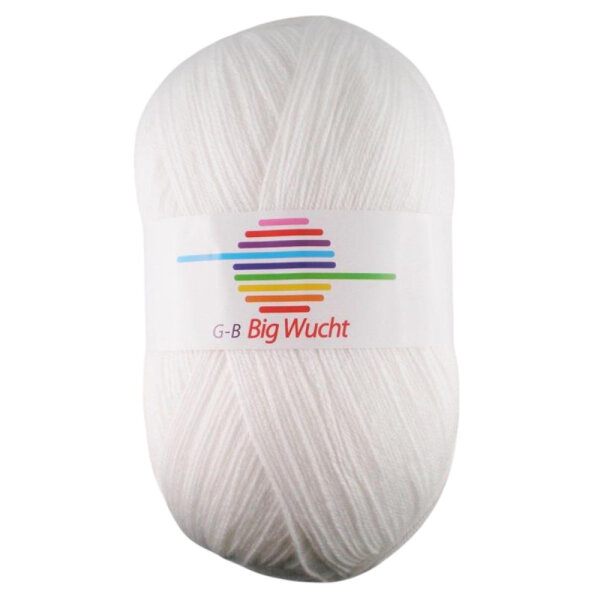 Wolle Big Wucht weiß Farbe 1010