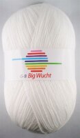 Wolle Big Wucht weiß 100% Polyacryl 400g 1200m...