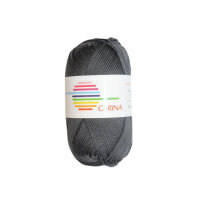 Wolle Carina anthrazit Farbe 150