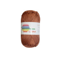 Wolle Carina puderbraun Farbe 463