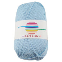 Wolle Cotton 8 bleu 100% Baumwolle 50g 170m Farbe 1420