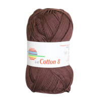 Wolle Cotton 8 dunkelbraun Farbe 1880