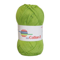 Wolle Cotton 8 hellgrün/apfelgrün Farbe 1423