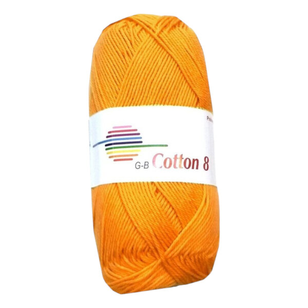 Wolle Cotton 8 mango Farbe 1814