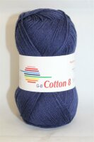 Wolle Cotton 8 marine 100% Baumwolle 50g 170m Farbe 1020