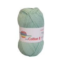 Wolle Cotton 8 mint Farbe 1850
