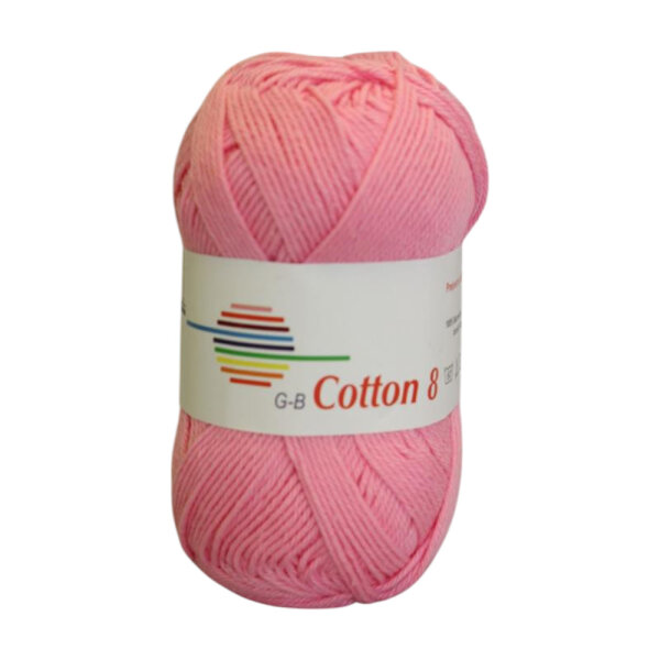 Wolle Cotton 8 rose Farbe 1490