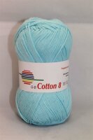 Wolle Cotton 8 türkis 100% Baumwolle 50g 170m Farbe...