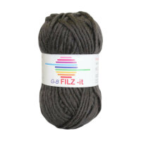 Wolle Filz-it anthrazit 100% Wolle 50g 50m Farbe 22