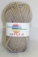 Wolle Filz-it beige 100% Wolle 50g 50m Farbe 28