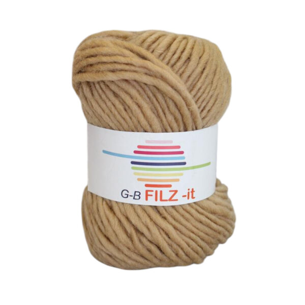 Wolle Filz-it caramel Farbe 12