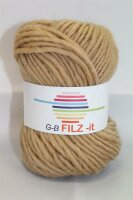 Wolle Filz-it caramel 100% Wolle 50g 50m Farbe 12