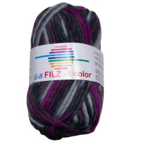 Wolle Filz-it color hellgrau/pink/anthrazit 100% Wolle...