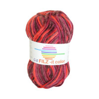Wolle Filz-it color rottöne 100% Wolle 50g 50m Farbe...