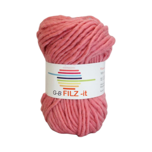 Wolle Filz-it dunkelrosa Farbe 16