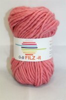 Wolle Filz-it dkl.rosa 100% Wolle 50g 50m Farbe 16