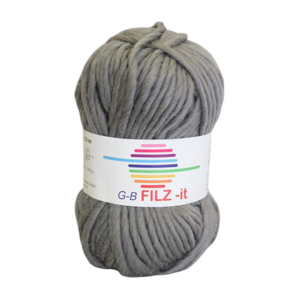 Wolle Filz-it grau Farbe 17