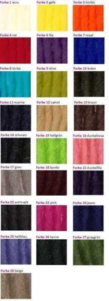 Wolle Filz-it hellgrün Farbe 15