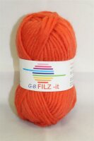 Wolle Filz-it kürbis 100% Wolle 50g 50m Farbe 03