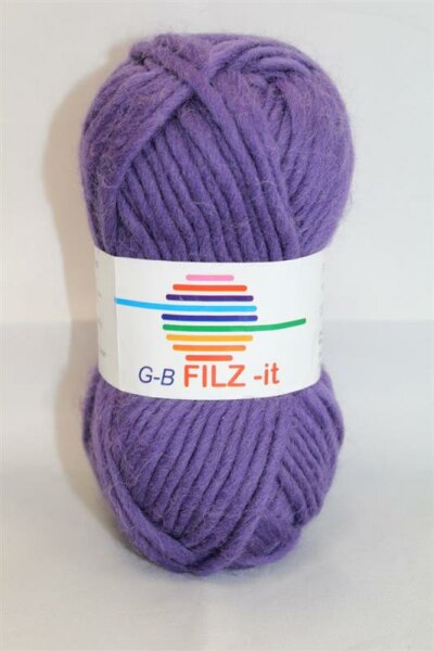 Wolle Filz-it lila 100% Wolle 50g 50m Farbe 06