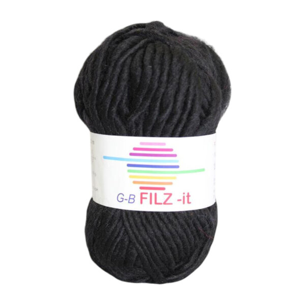 Wolle Filz-it schwarz Farbe 14