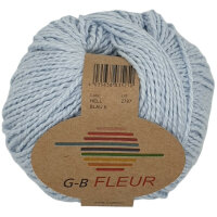 Wolle Fleur hellblau 78% Baumwolle+22% Seide 50g 120m...