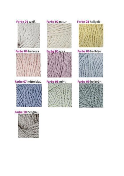 Wolle Fleur hellgelb Farbe 03