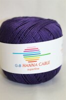 Wolle Hanna Cable lila 100% Baumwolle 50g 175m Farbe 1665