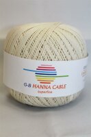 Wolle Hanna Cable natur 100% Baumwolle 50g 175m Farbe 1440