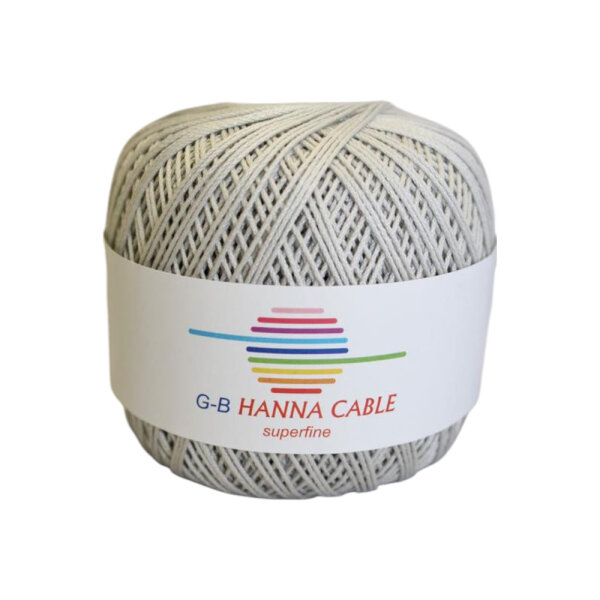 Wolle Hanna Cable silbergrau Farbe 1450