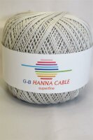 Wolle Hanna Cable silbergrau 100% Baumwolle 50g 175m...