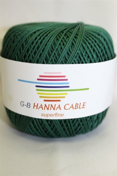 Wolle Hanna Cable tanne 100% Baumwolle 50g 175m Farbe 1452