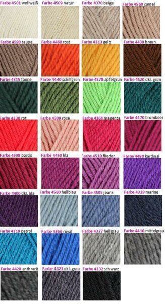 Wolle Jil braun 100% Schurwolle 50g 125m Farbe 4430