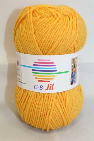 Wolle Jil gelb 100% Schurwolle 50g 125m Farbe 4313