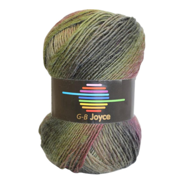 Wolle JOYCE grün/lila Farbe 03