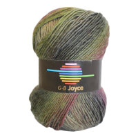 Wolle JOYCE grün/lila Farbe 03