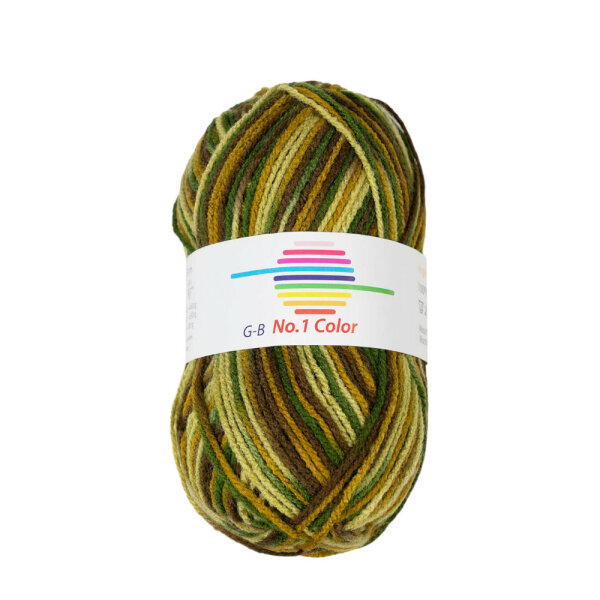 Wolle No.1 color oliv-brauntöne 100% Polyacryl 50g 150m Farbe 108