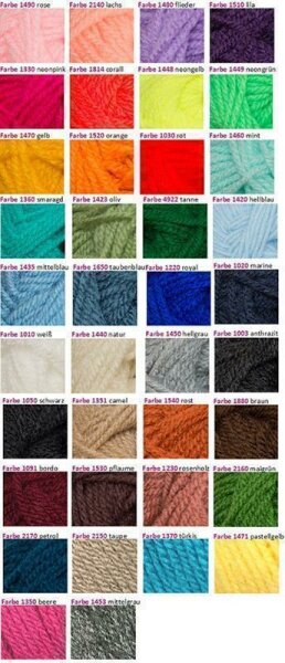 Wolle No.1 mittelgrau 100% Polyacryl 50g 150m Farbe 1453