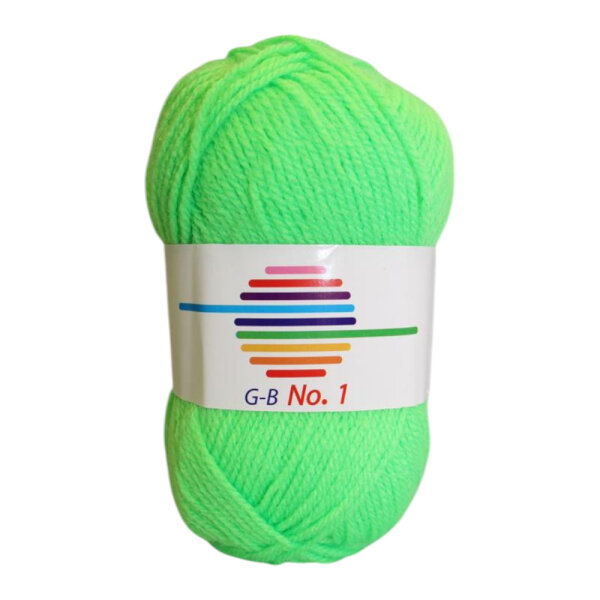 Wolle No.1 neongrün Farbe 1449