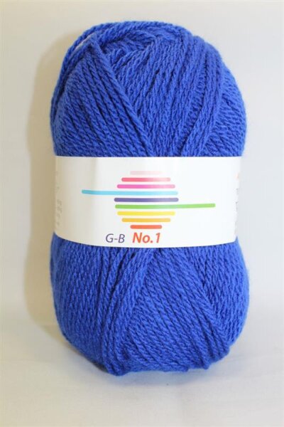 Wolle No.1 stahlblau/royal Farbe 1220