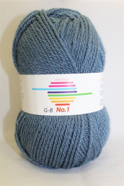Wolle No.1 taubenblau Farbe 1650