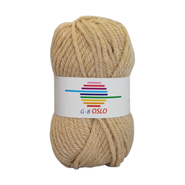 Wolle Oslo beige Farbe 01