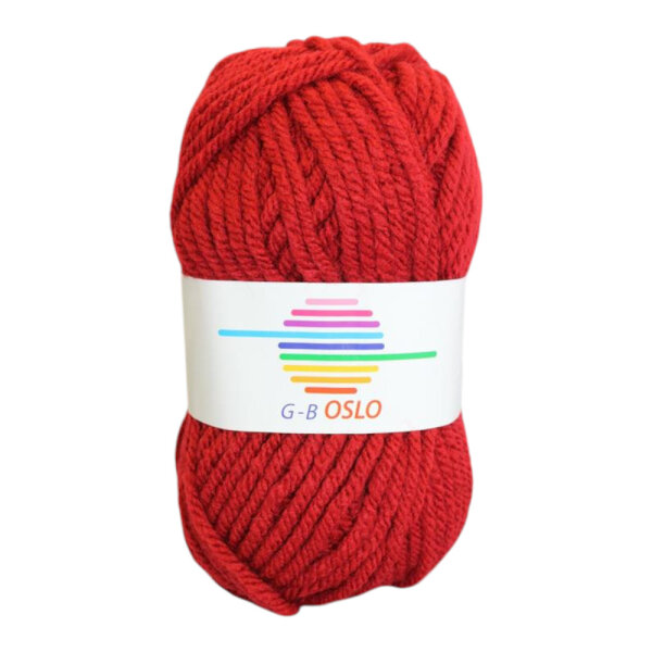 Wolle Oslo rot Farbe 03